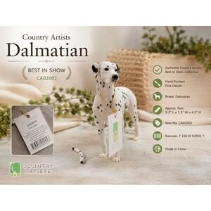 Country Artists Best In Show Dalmatian‎ Dog Figurine CA02002 Hand Painted Repair